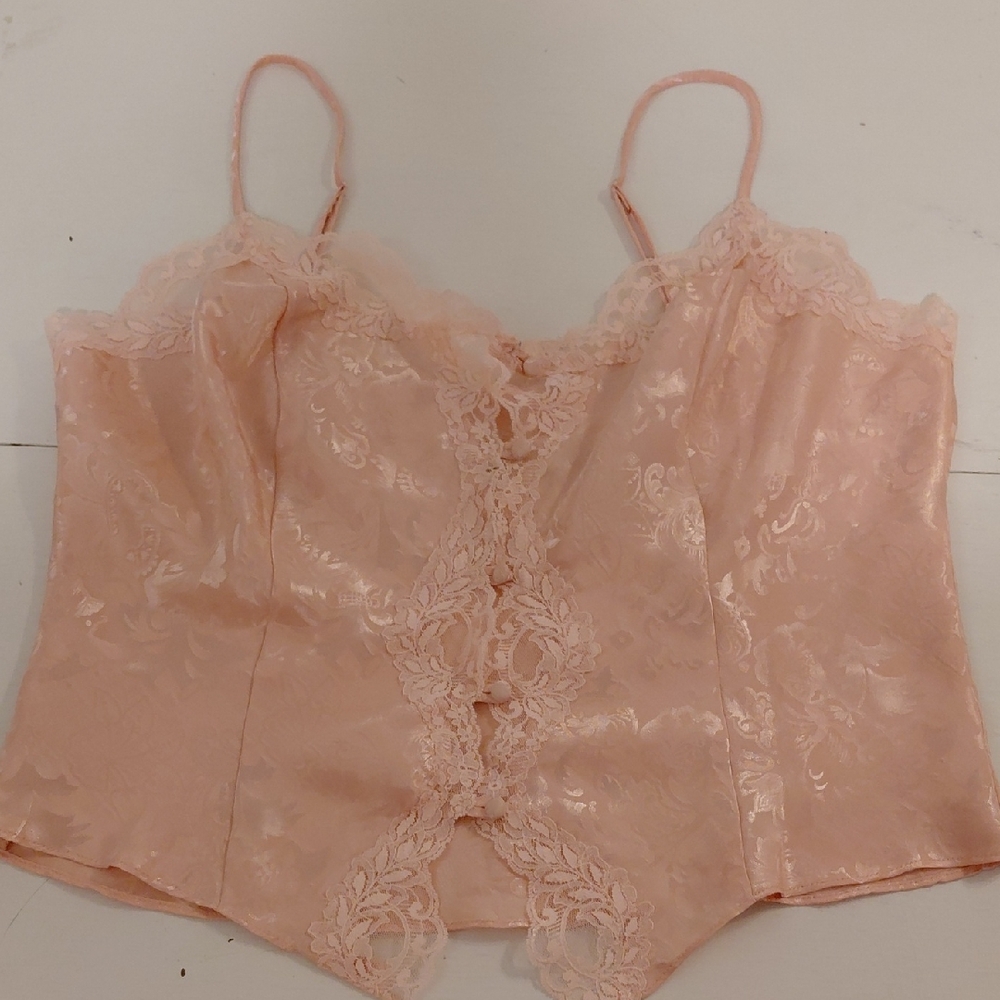 Vintage 80s Victoria's Secret Peach Camisole